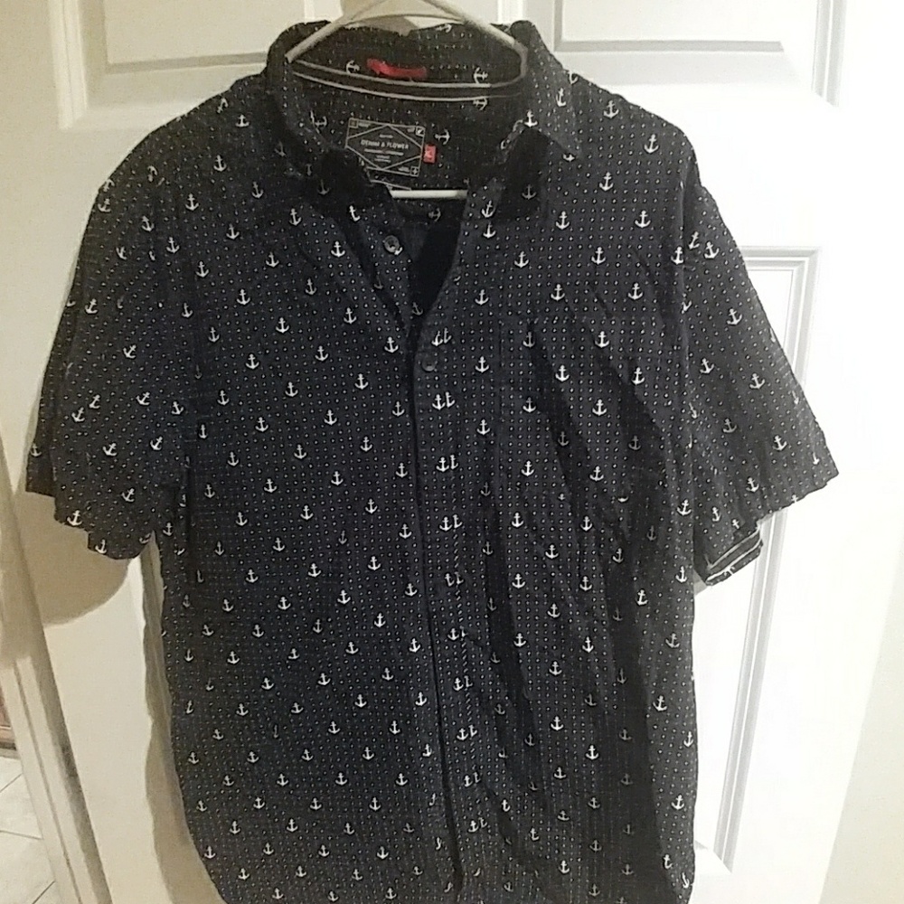 Denim & Flower Anchor Buttondown